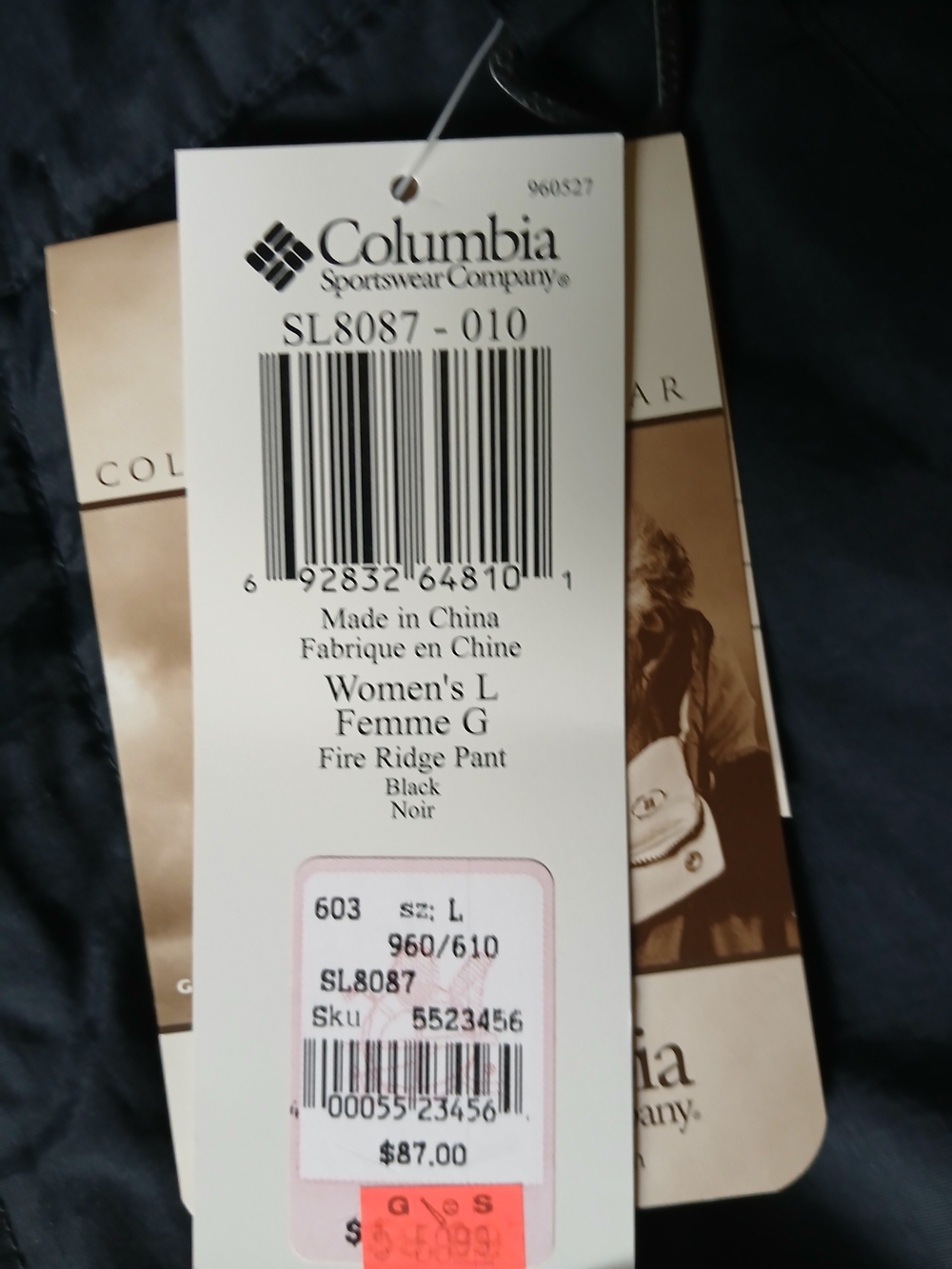Columbia Womans Fire Ridge Pant Large - Picture 6 of 6